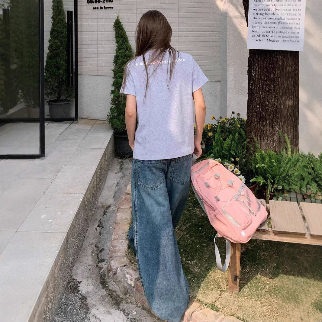 Jeans with wide legs