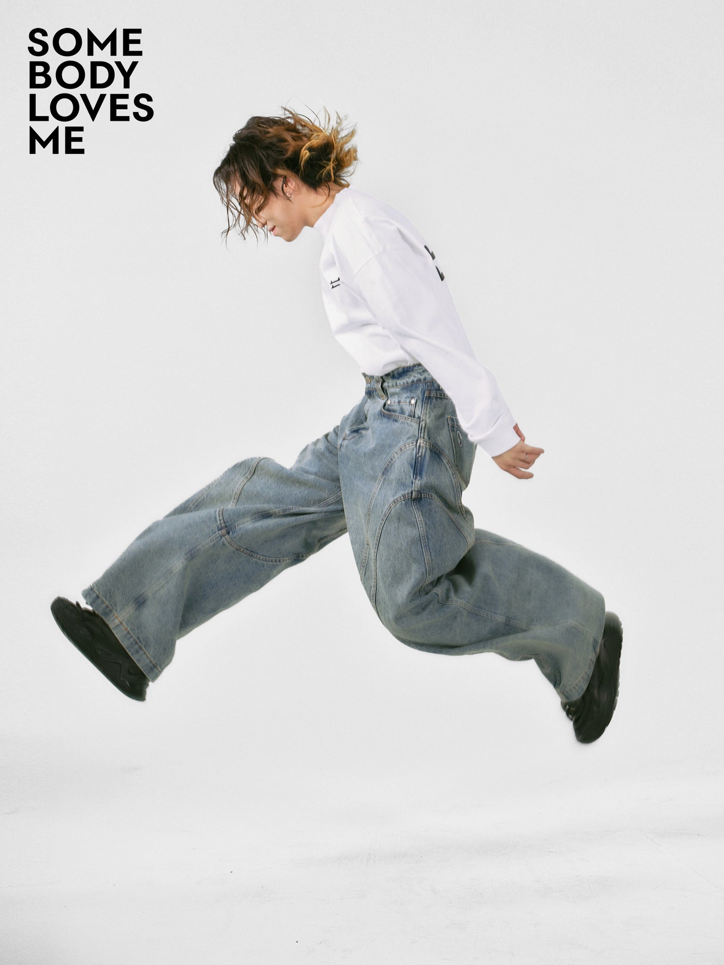 Ultra-Loose Heavy-Duty Washed Baggy Jeans