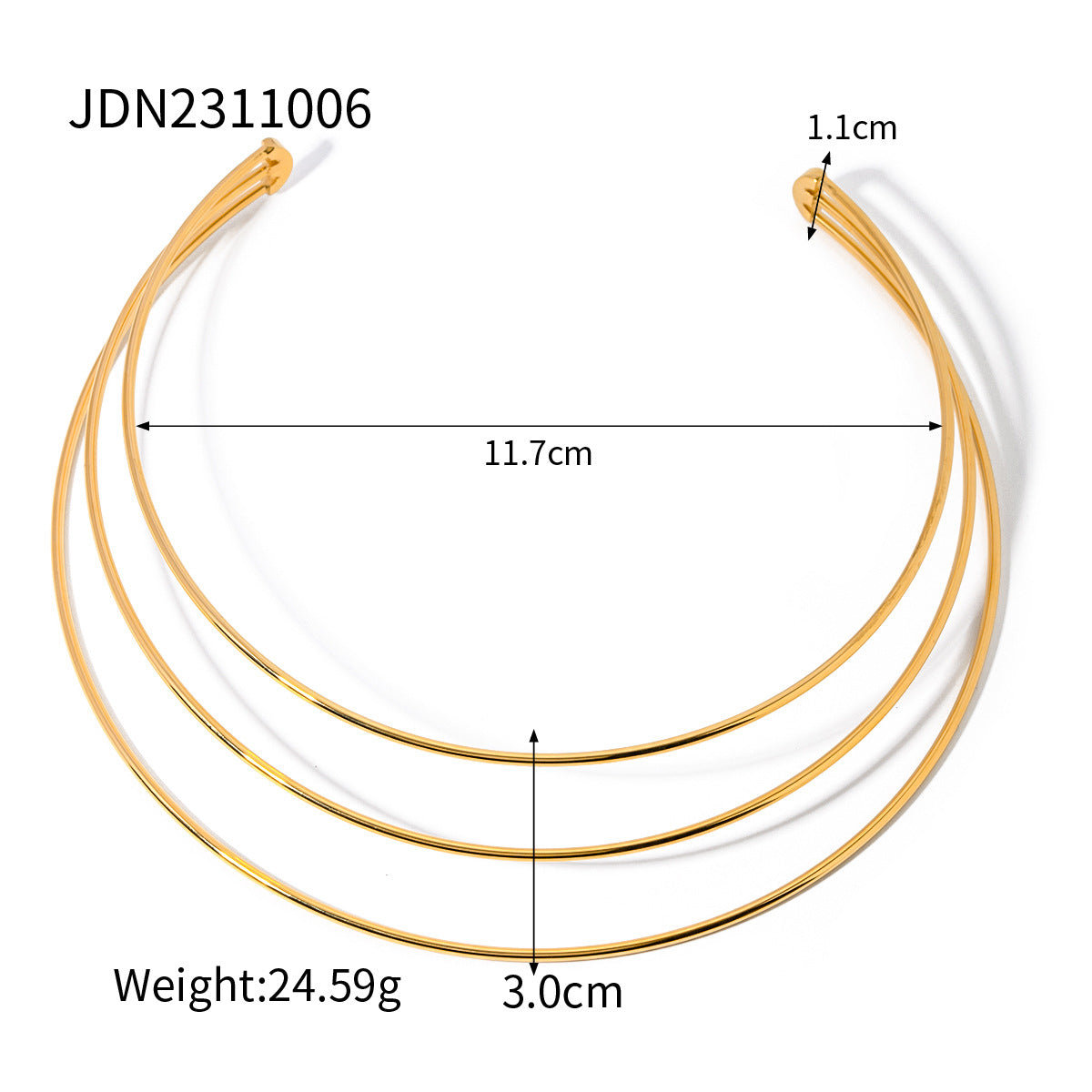 Fashion Stainless Steel Geometric Necklace with Titanium Pendant