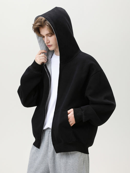 Hooded Sweatshirt Men's Loose Cardigan Jacket