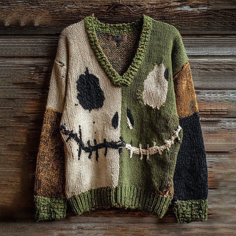 V-Neck Drop Shoulder Sweater