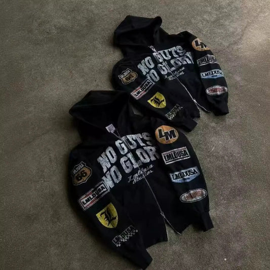 Y2K American retro sportswear coat top