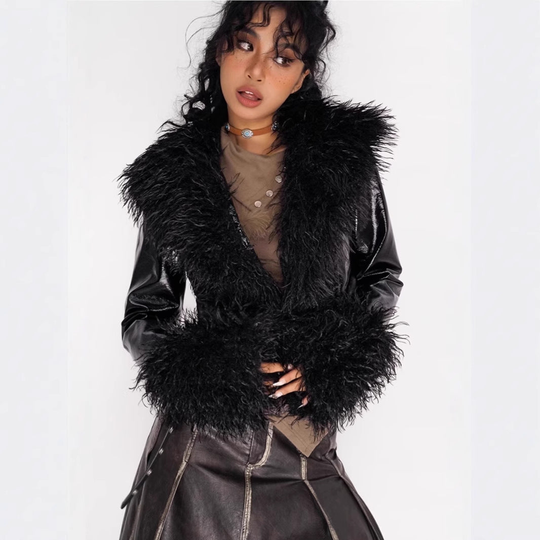 womens leather jacket