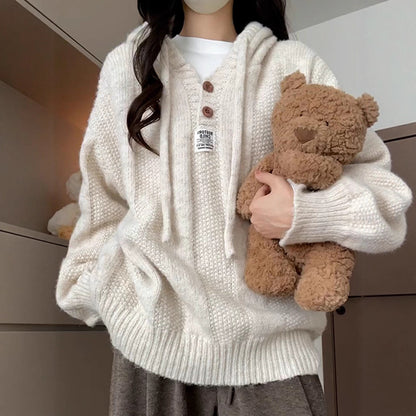 Women's Hooded Knit Sweater