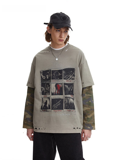 Men's camouflage T-shirt