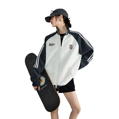 Retro Baseball Jacket for Women