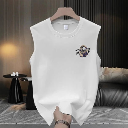 Sleeveless T-shirt jacket