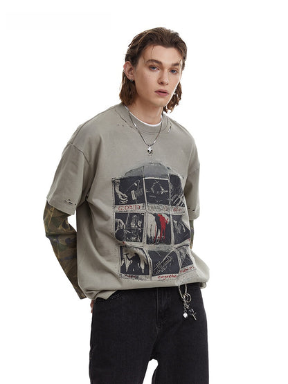 Men's camouflage T-shirt