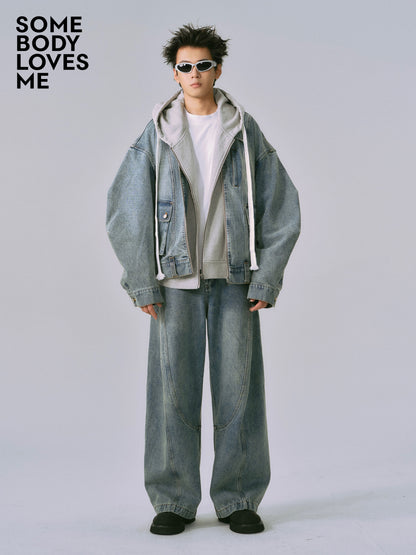 Ultra-Loose Heavy-Duty Washed Baggy Jeans