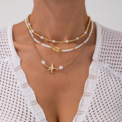 Stackable Soft Ceramic Beaded Necklace