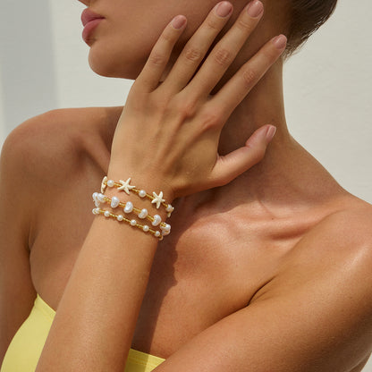 Stackable Soft Ceramic Beaded Necklace