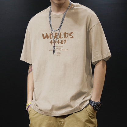 Pure cotton short-sleeved T-shirt for men