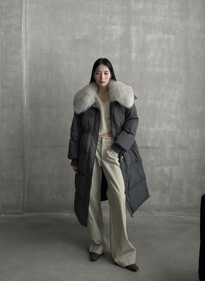 Women's Winter Fox Fur Collar Down Jacket