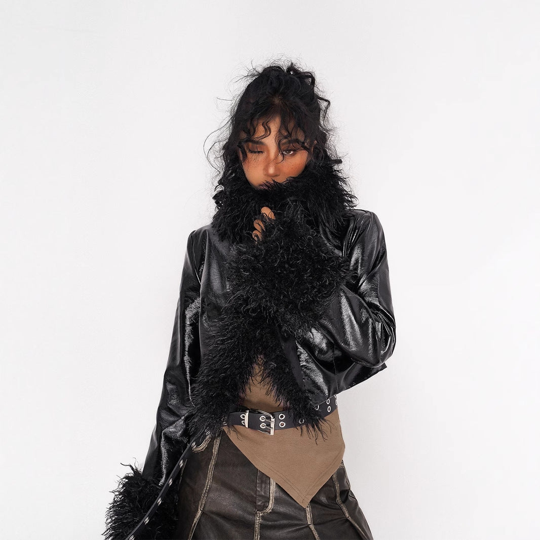 womens leather jacket