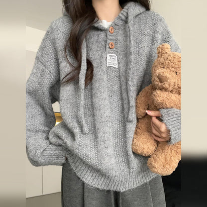 Women's Hooded Knit Sweater