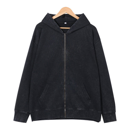 Terry Zipper Hoodie for Men and Women