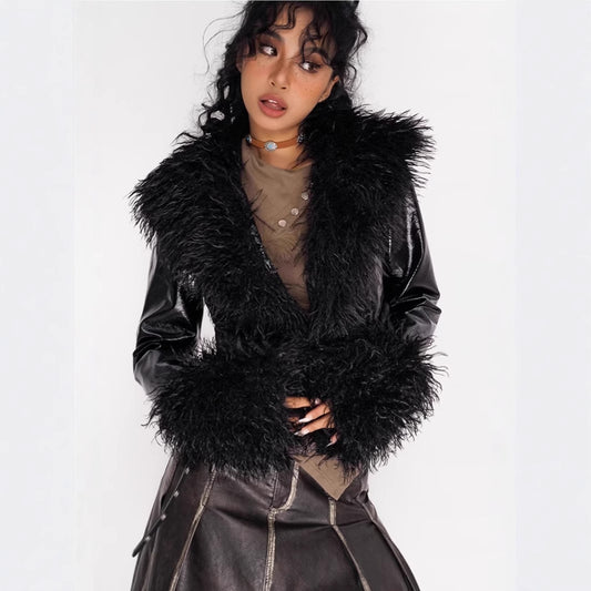 womens leather jacket