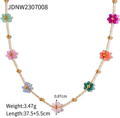 Fashion Stainless Steel Geometric Necklace with Titanium Pendant